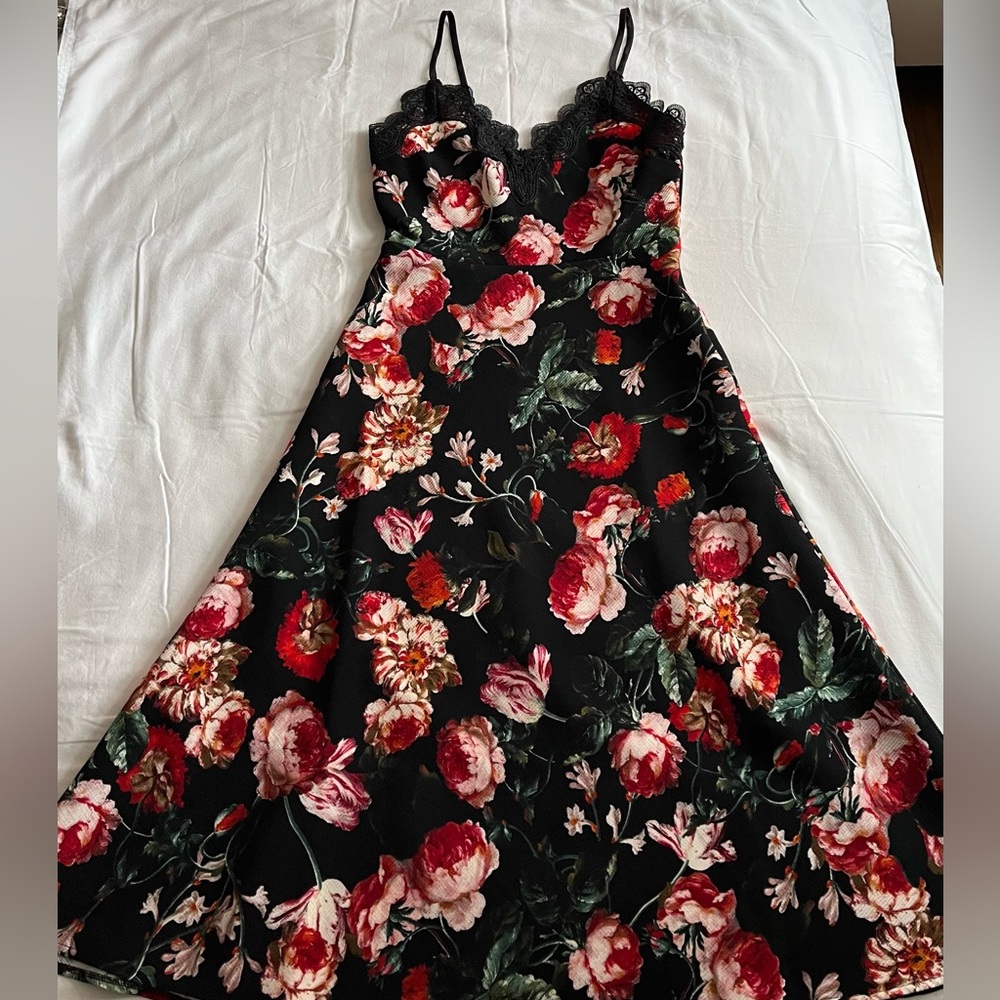 NWT Anthropology Foxiedox Floral Lace Dress Size XS - Picture 6 of 10